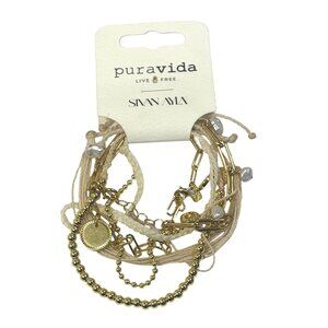 Sivan Ayla x Pura Vida Bracelets in Gold